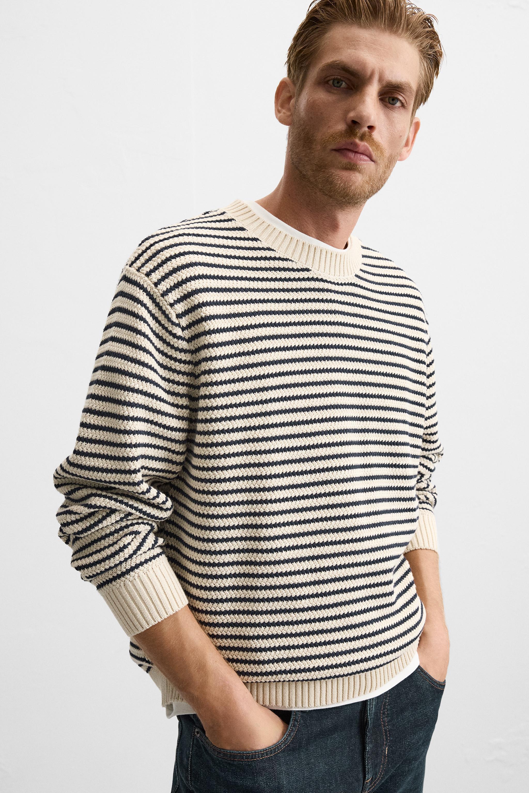 STRIPED JACQUARD SWEATER Product Image