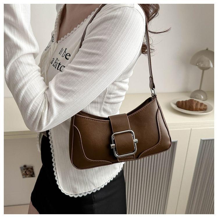 Simple Buckled  Shoulder Bag Product Image