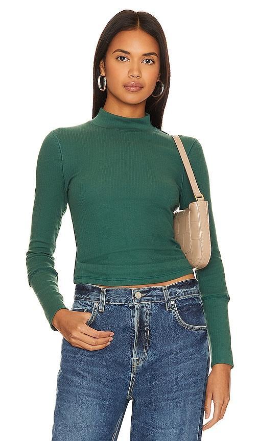 Free People x Intimately FP The Rickie Top in Dark Green. Product Image