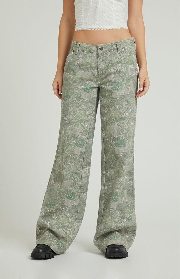 Women's Tree Camo Low Rise Baggy Pants Product Image