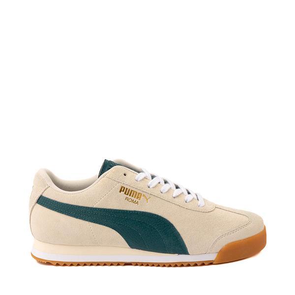 Mens PUMA Roma Athletic Shoe - Alpine Snow / Cold Green / Gum Product Image