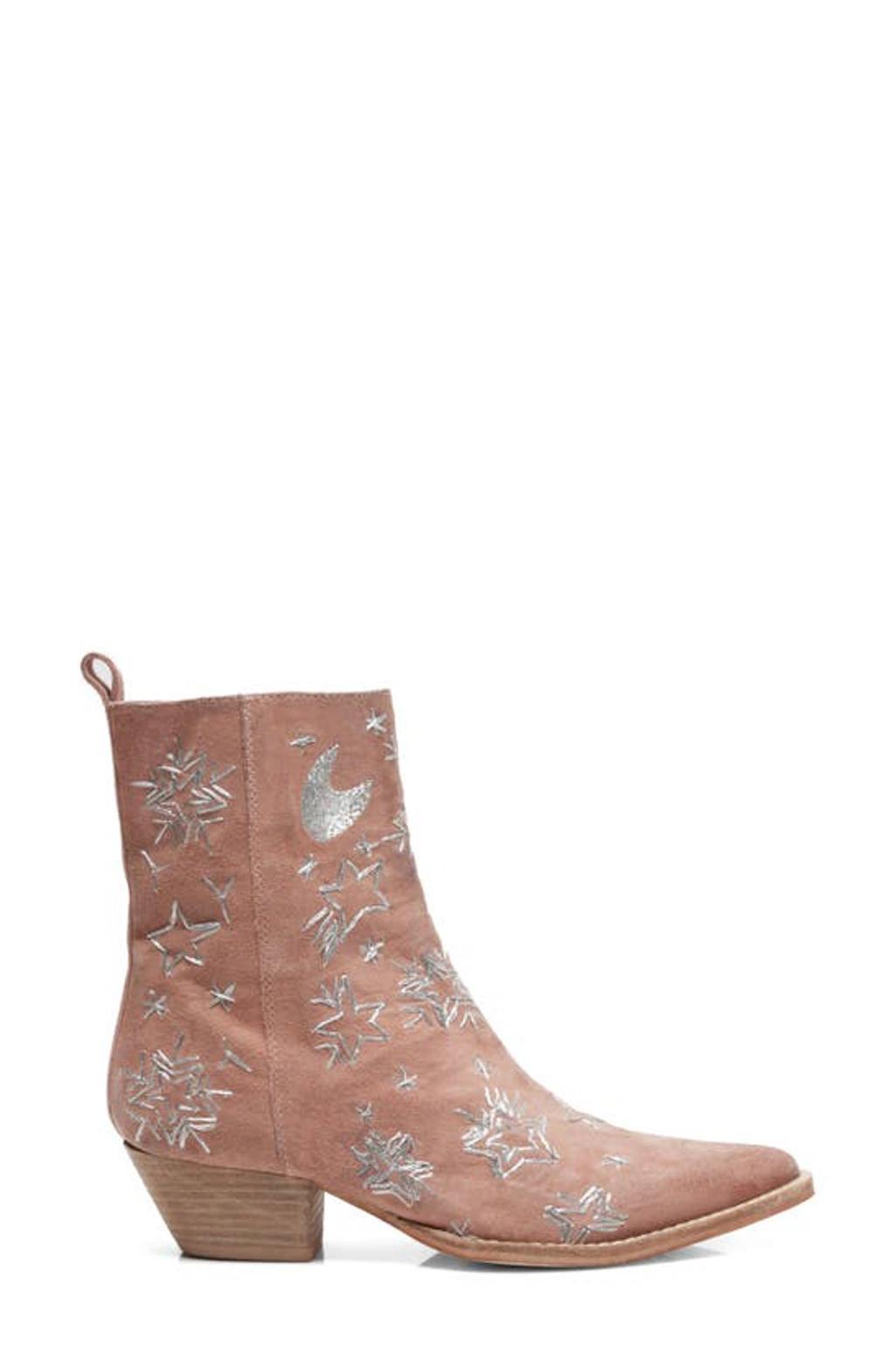 Bowers Embroidered Bootie In Perfect Pink product image