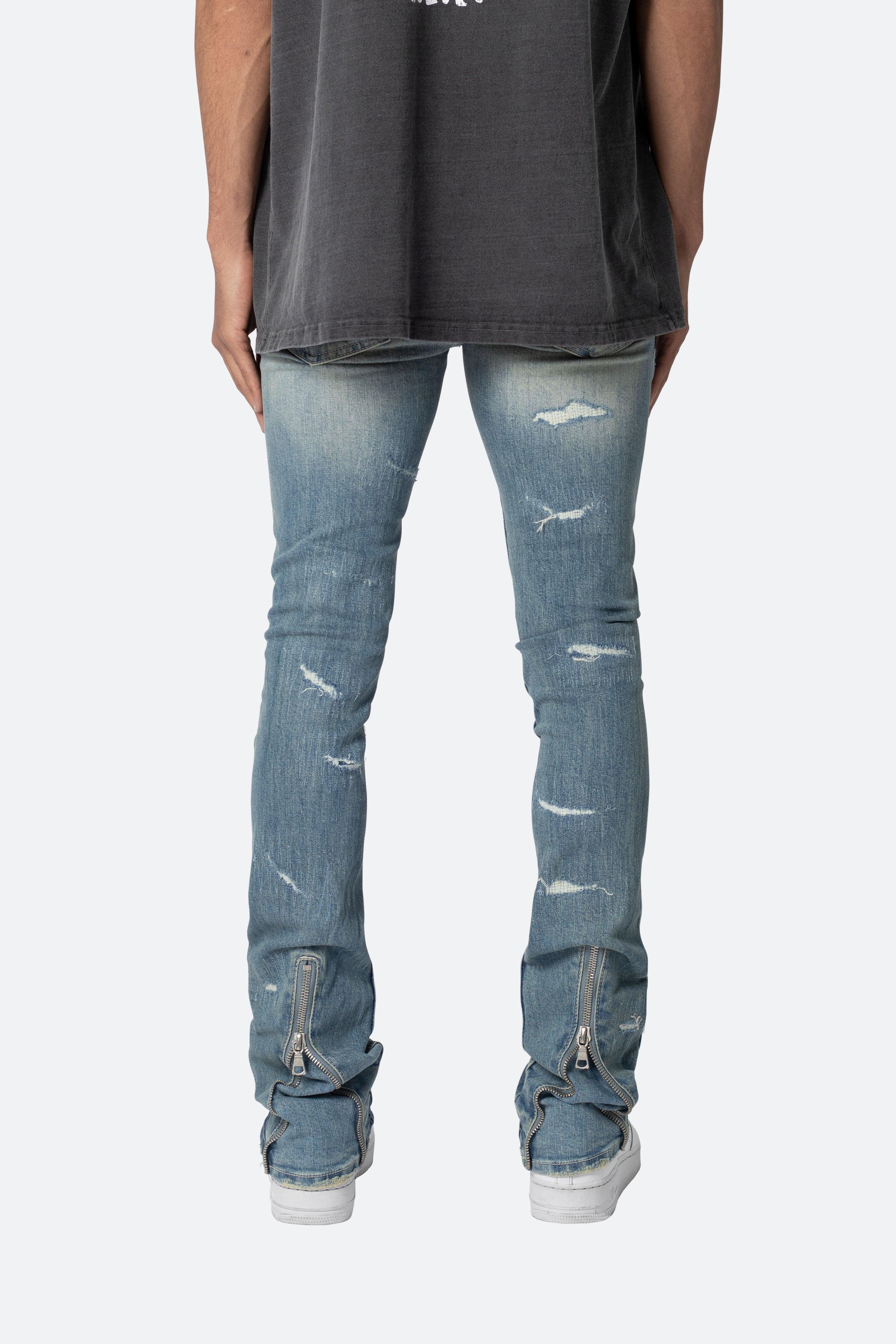 X503 Convertible Skinny Denim - Blue Product Image