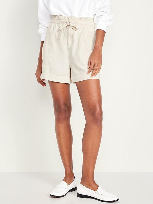 Extra High-Waisted Utility Shorts -- 4-inch inseam Product Image