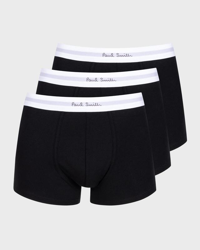 Mens 3-Pack Logo-Waistband Trunks Product Image