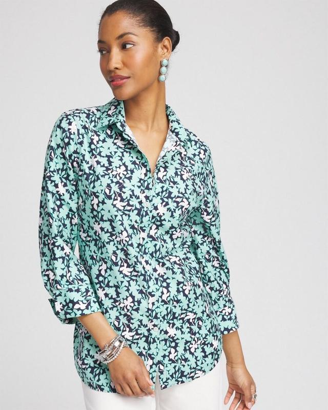 Women's No Iron Cool Floral Shirt Product Image