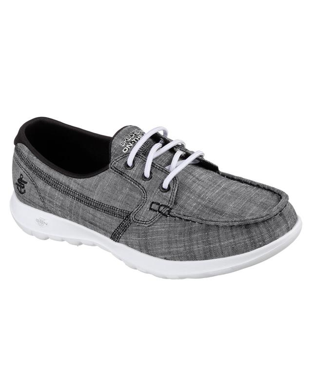 Skechers GOwalk Lite Isla Womens Boat Shoes Grey Product Image