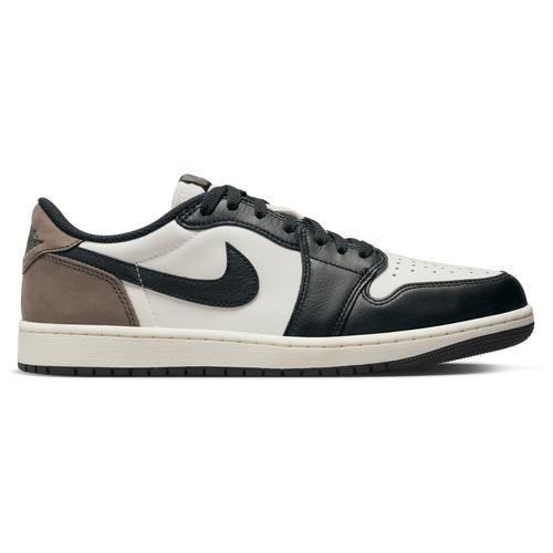 Jordan Mens Retro 1 Low OG - Basketball Shoes White/Black/Brown Product Image