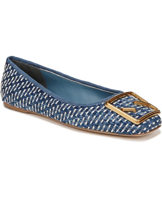 Sarto by Franco Sarto Flexa Amaya Woven Raffia Square Toe Ballet Flats Product Image