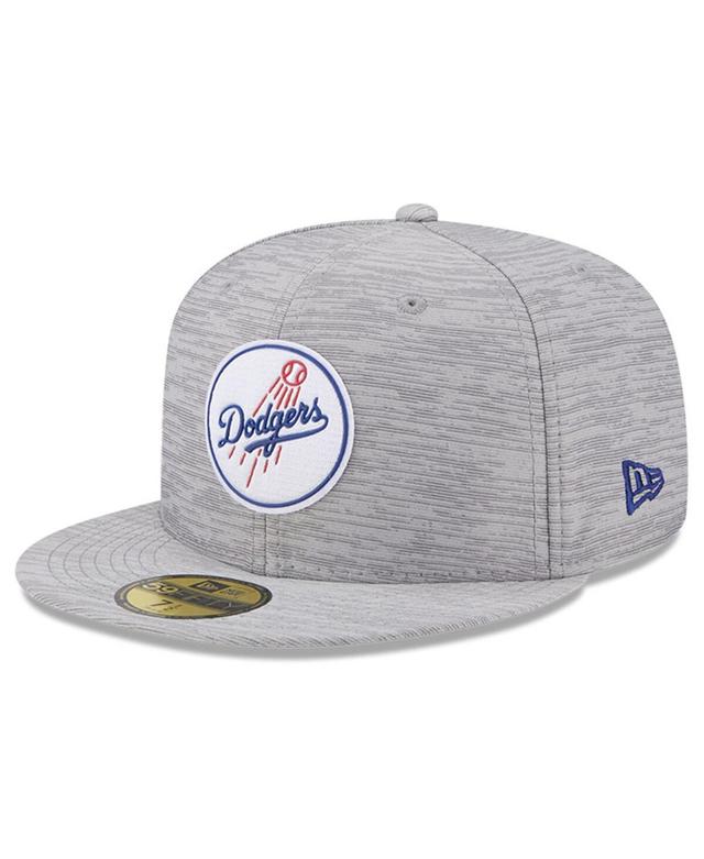 Mens New Era Gray Los Angeles Dodgers 2023 Clubhouse 59FIFTY Fitted Hat Product Image