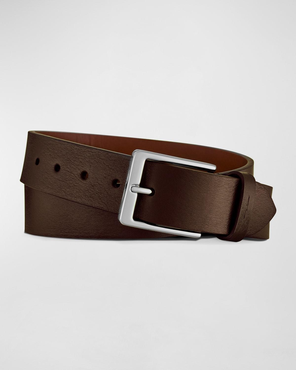 Shinola Lightning Bolt Keeper Leather Belt Product Image