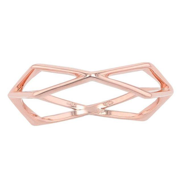 Au Naturale 14k Gold Geometric Ring, Womens Pink Product Image