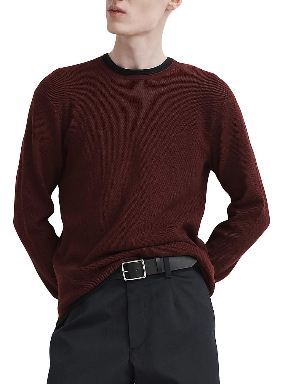 Mens Martin Crewneck Merino Wool-Blend Sweater Product Image