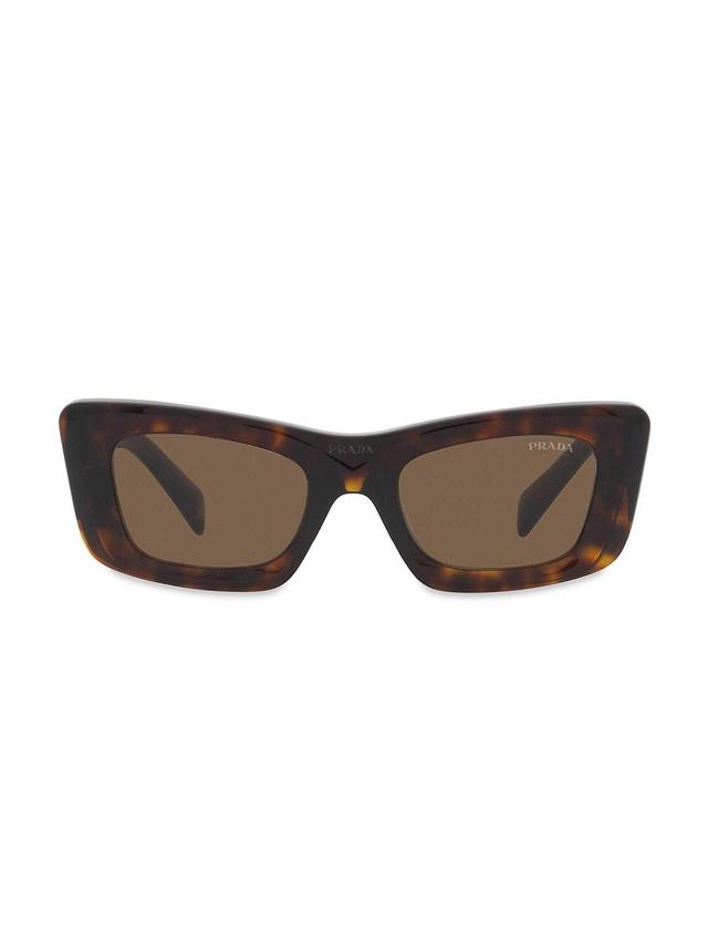 Womens 50MM Rectangular Sunglasses Product Image