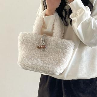 Faux Shearling Tote Bag Product Image