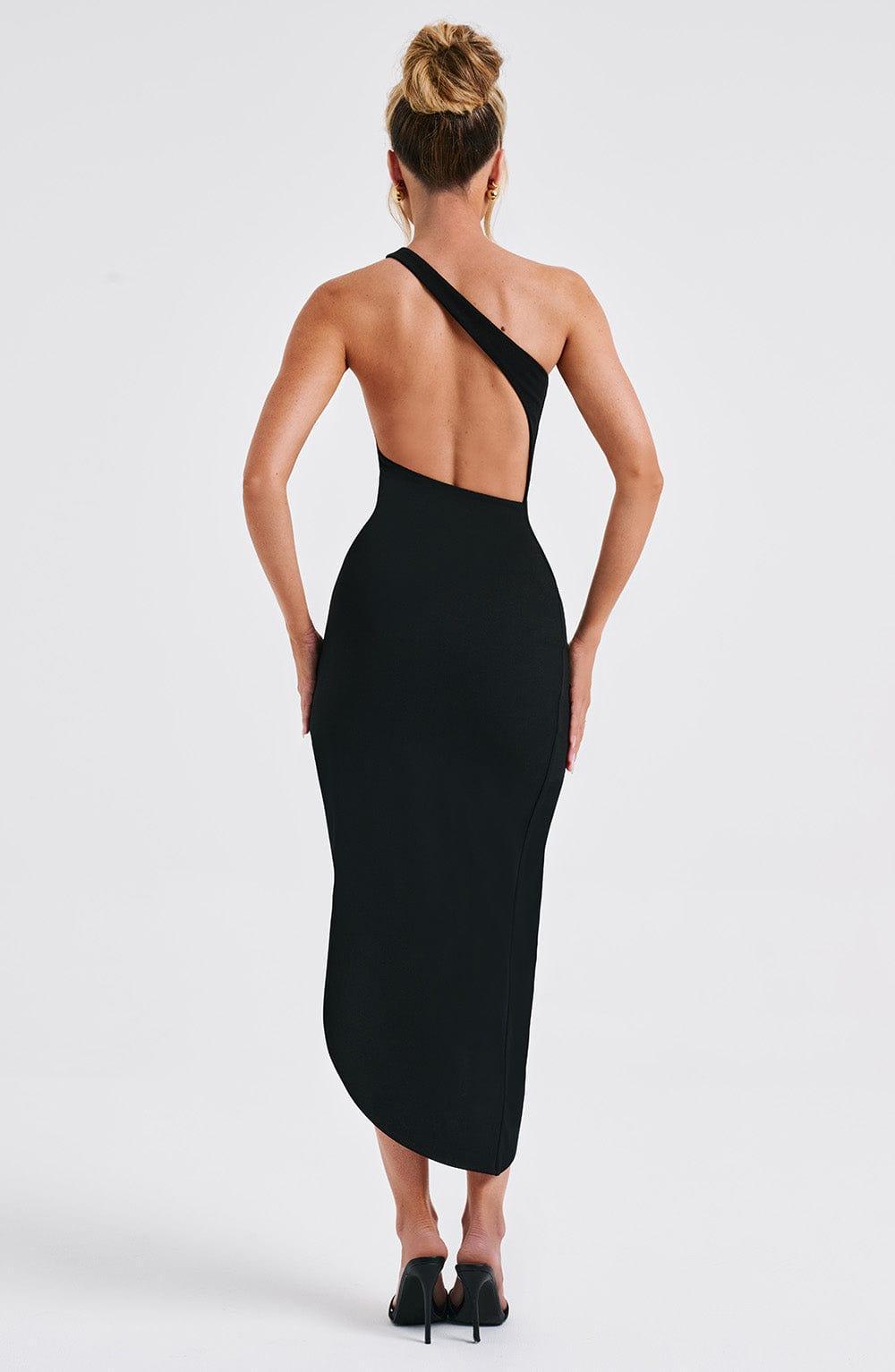 Saffira Midi Dress - Black Product Image