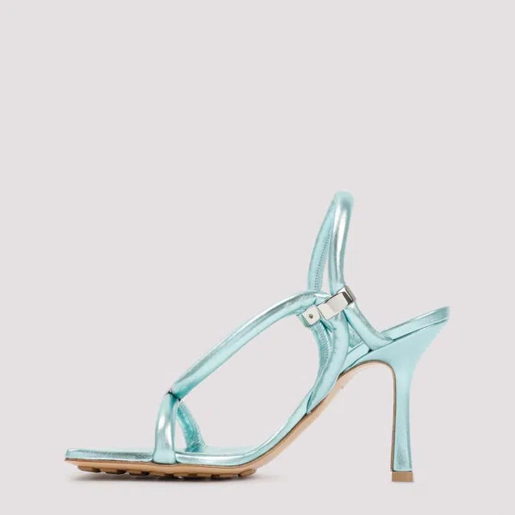 Stretch Slingback Sandal In Turquoise Product Image