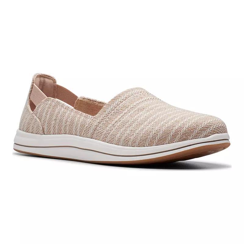 Clarks Cloudsteppers Breeze Step II Womens Slip-On Shoes Brown Stripe Product Image