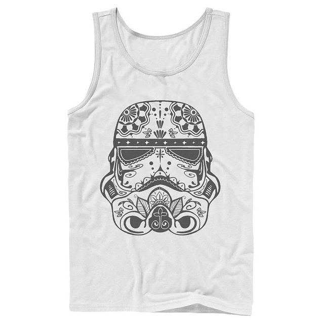 Mens Star Wars Stormtrooper Sugar Skull Tank Top Product Image