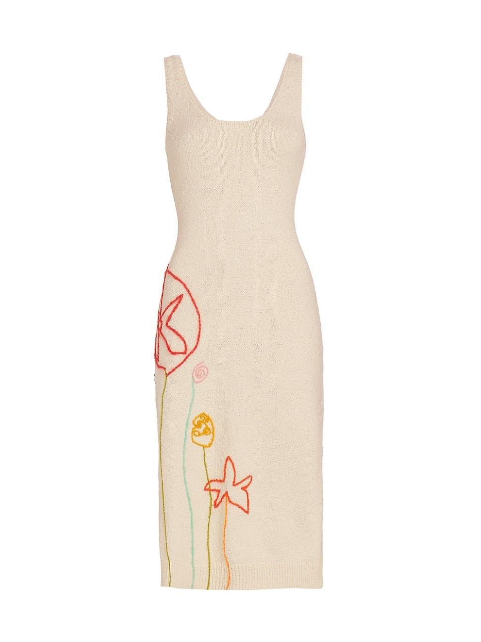 Womens Jane St. Garden Cotton Midi-Dress product image