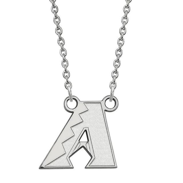 LogoArt Sterling Silver Arizona Diamondbacks Small Pendant Necklace, Womens Product Image