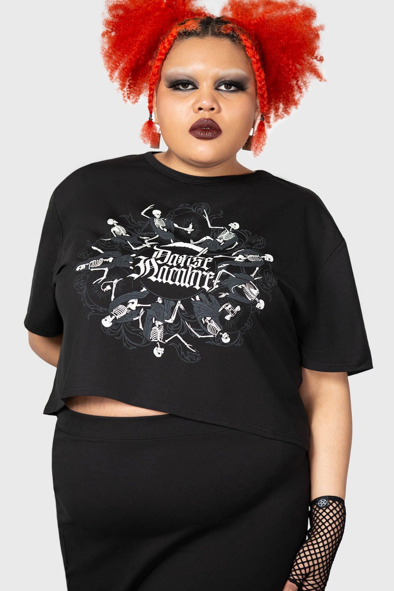 Danse Macabre Crop Top [PLUS] Female Product Image