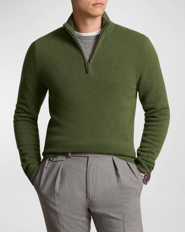 Men's Wool Quarter-Zip Sweater Product Image