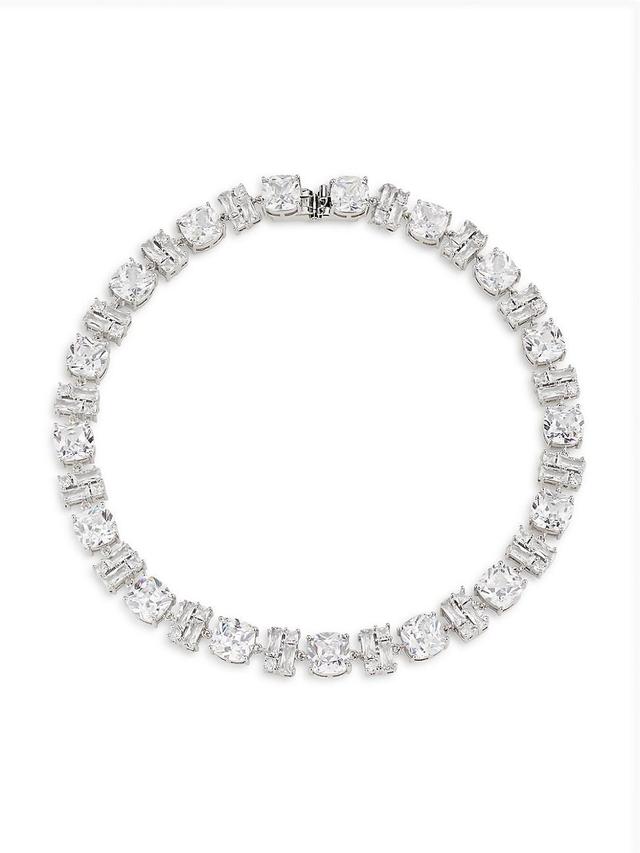 Womens Zirconium-Plated & Crystal Necklace Product Image