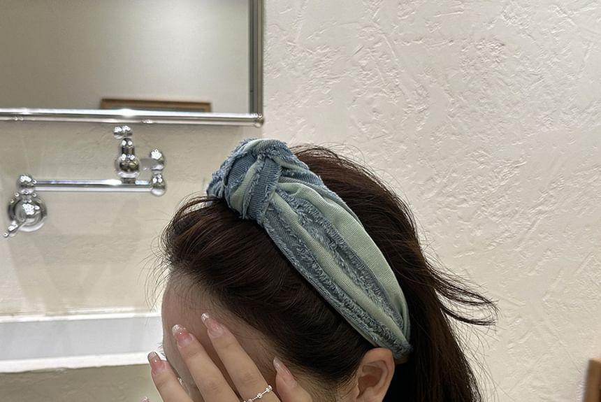 Denim Knot Headband Product Image