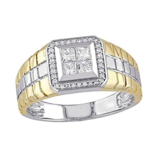 Mens Stella Grace Two Tone 10k Gold 1/2 Carat T.W. Diamond Ring 10k Two Tone Product Image