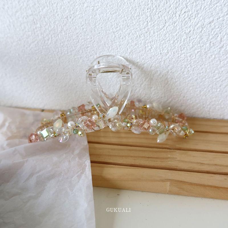 Rhinestone Beaded Hair Claw Product Image