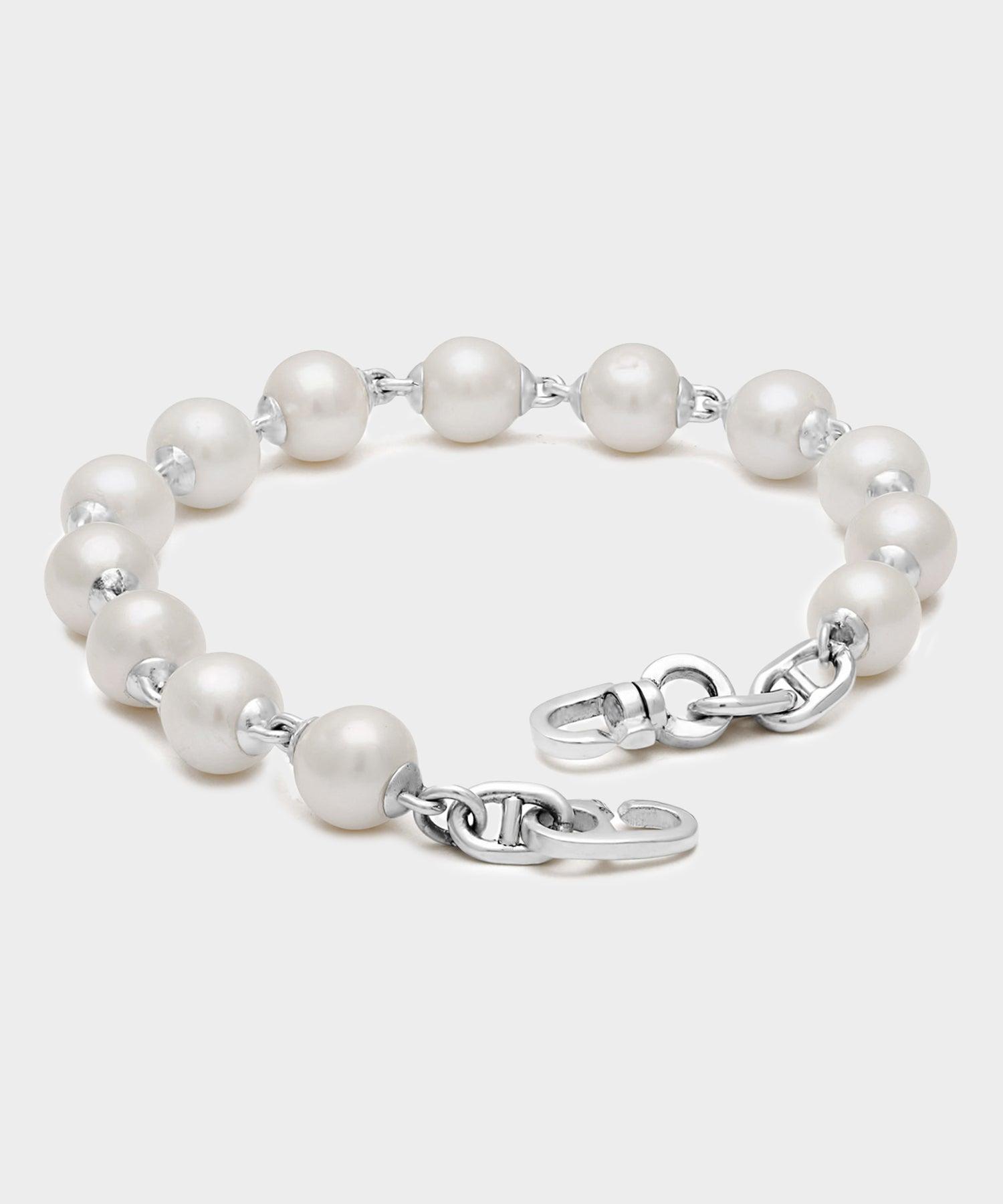 Maor Consi Bracelet in Silver with White Pearls Product Image