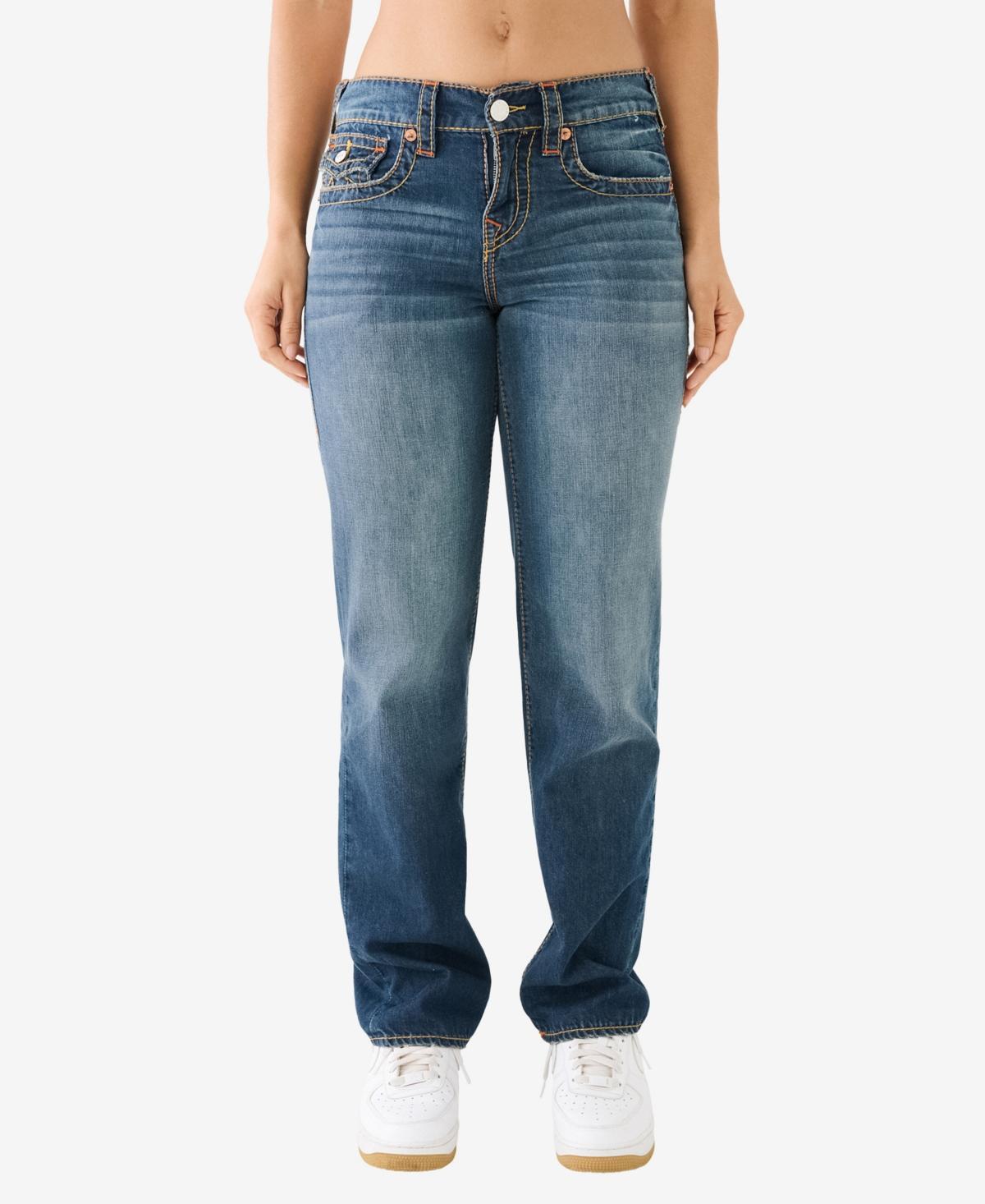 True Religion Womens Ricki Flap Big T Relaxed Straight Jean Product Image