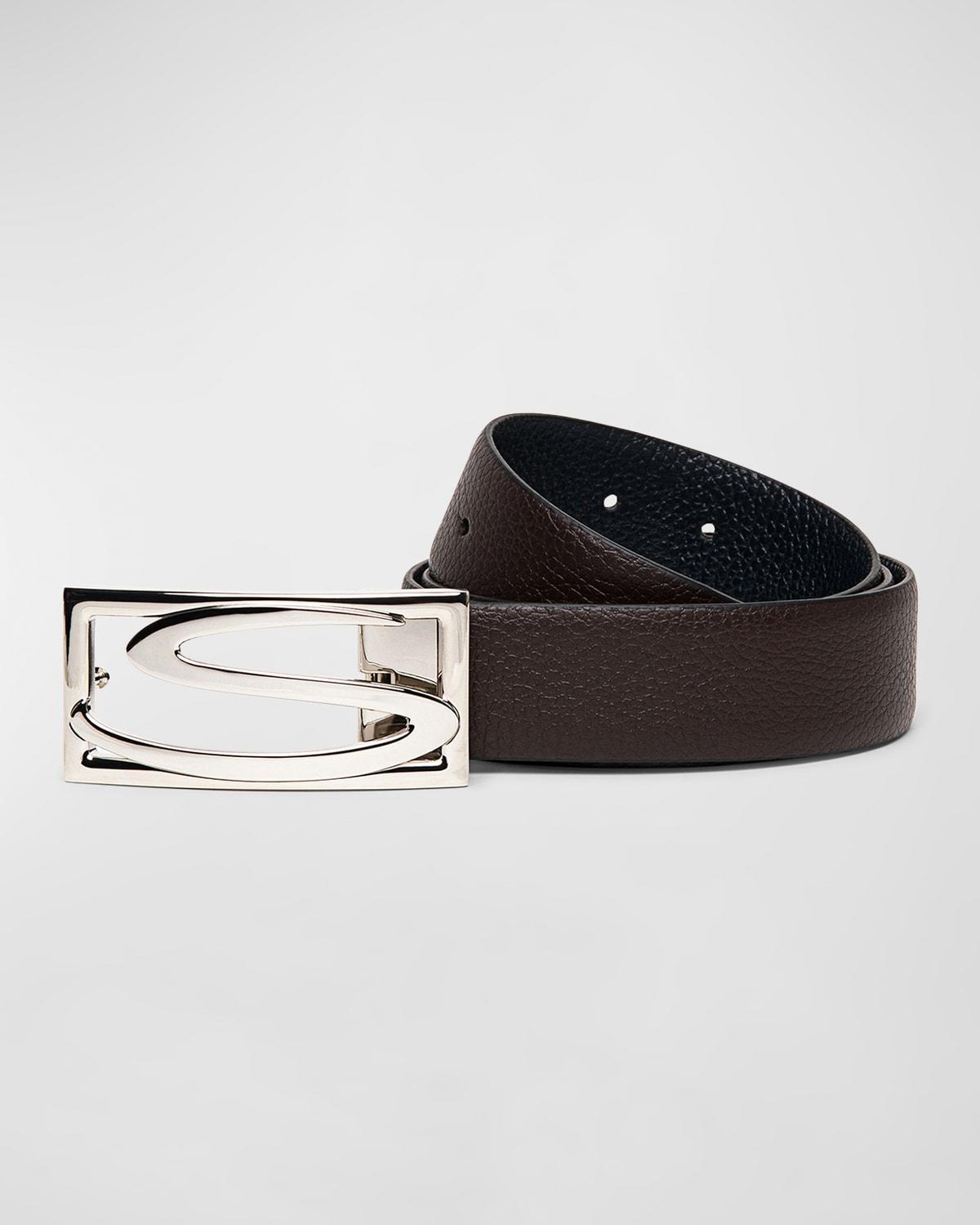 Mens Reversible Leather Belt Product Image