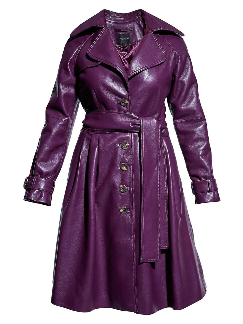 Womens Darcy Recycled Leather Trench Dress Product Image