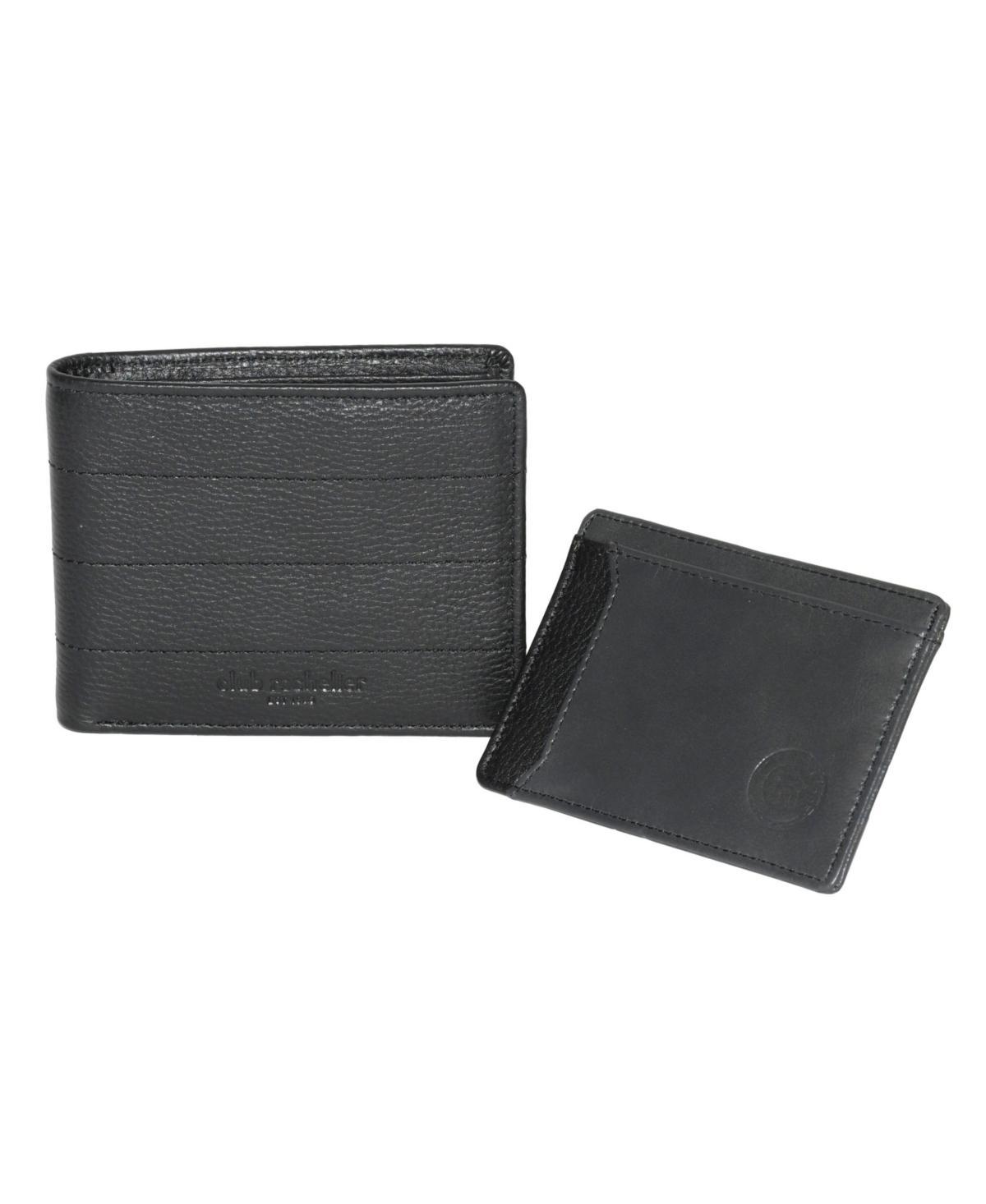 Mens Billfold Wallet with Removable Card Holder - Black/navy Product Image