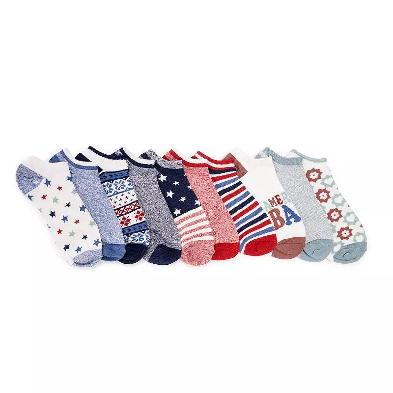 Womens MUK LUKS Low Cut Socks 10-Pack Product Image