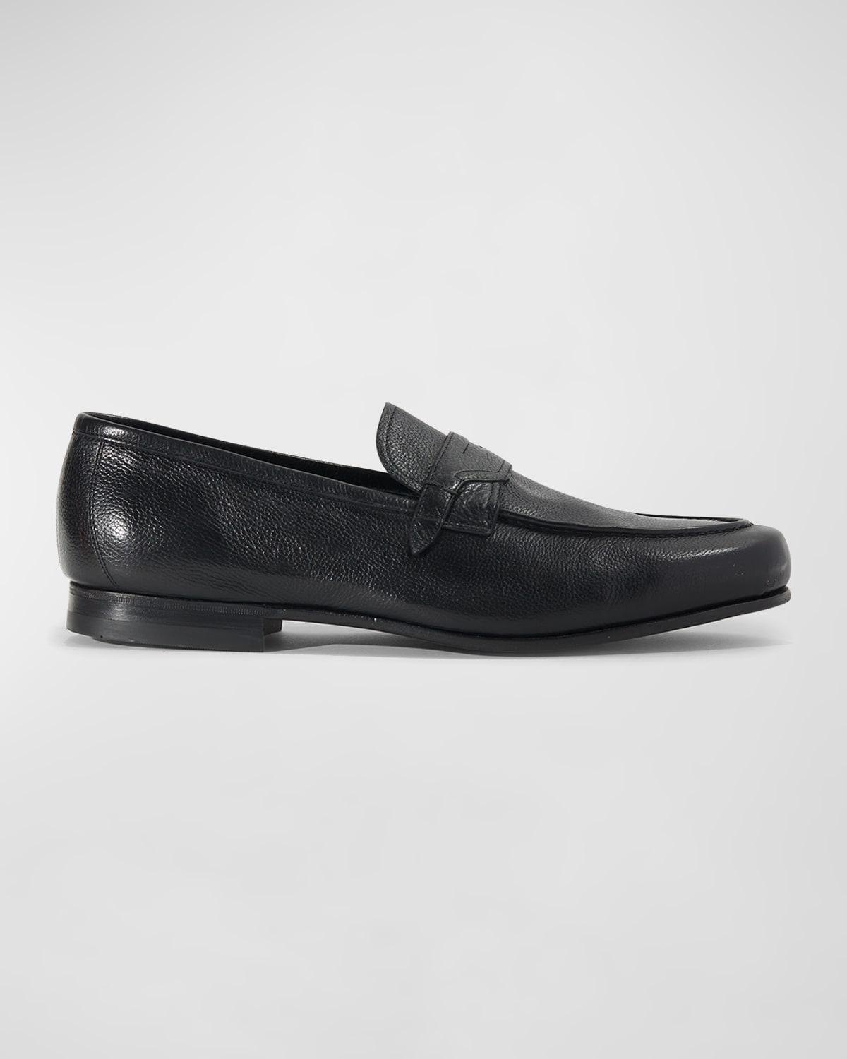 Mens Soft Leather Penny Loafers Product Image