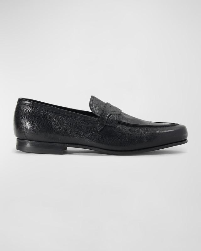 Mens Soft Leather Penny Loafers Product Image