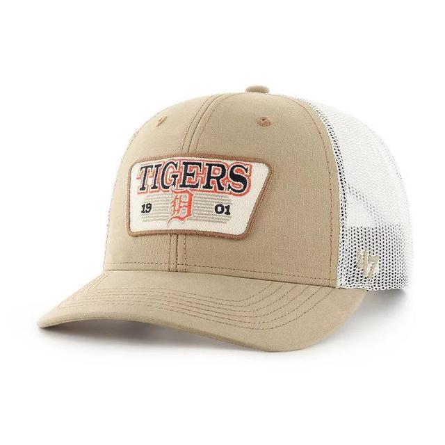 Mens 47 Khaki Detroit Tigers Ridgewood Trucker Adjustable Hats Product Image