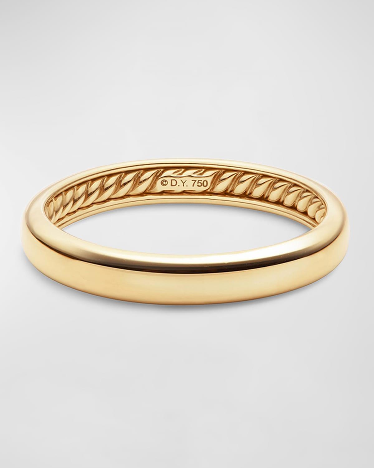 Mens DY Classic Band in 18k Gold Product Image