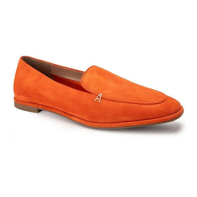 Aerosoles Neo Casual Womens Suede Loafers Med Orange Product Image