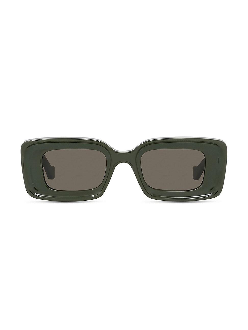 Loewe Chunky Anagram 46mm Rectangular Sunglasses Product Image