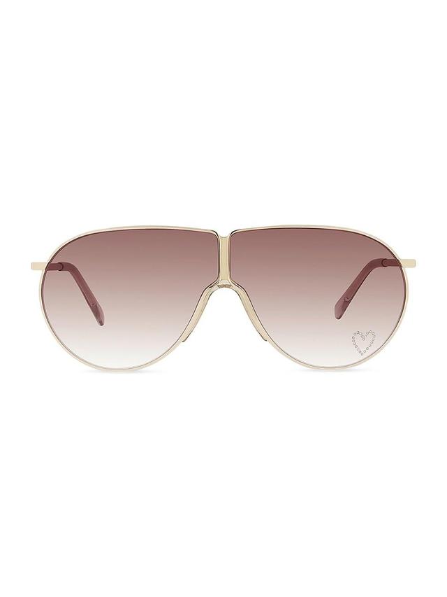 Womens Love Heart Shield Sunglasses Product Image