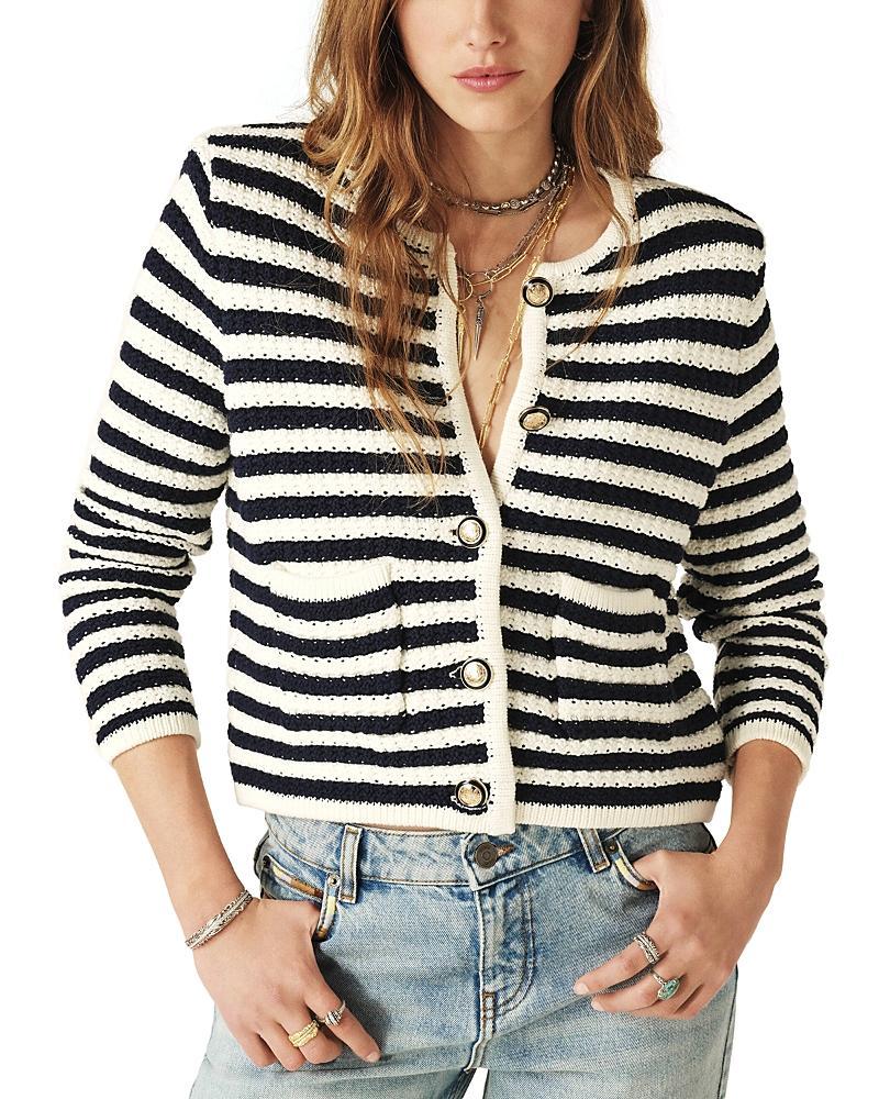 ba & sh Gaspard Crewneck Cardigan Sweater Product Image