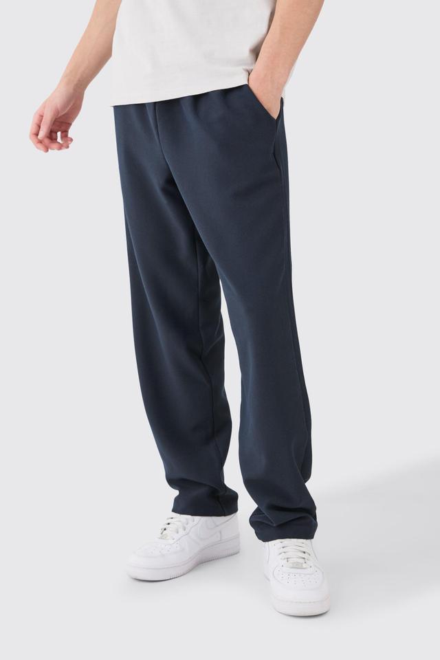 Elasticated Waist Straight Fit Pants | boohooMAN USA Product Image