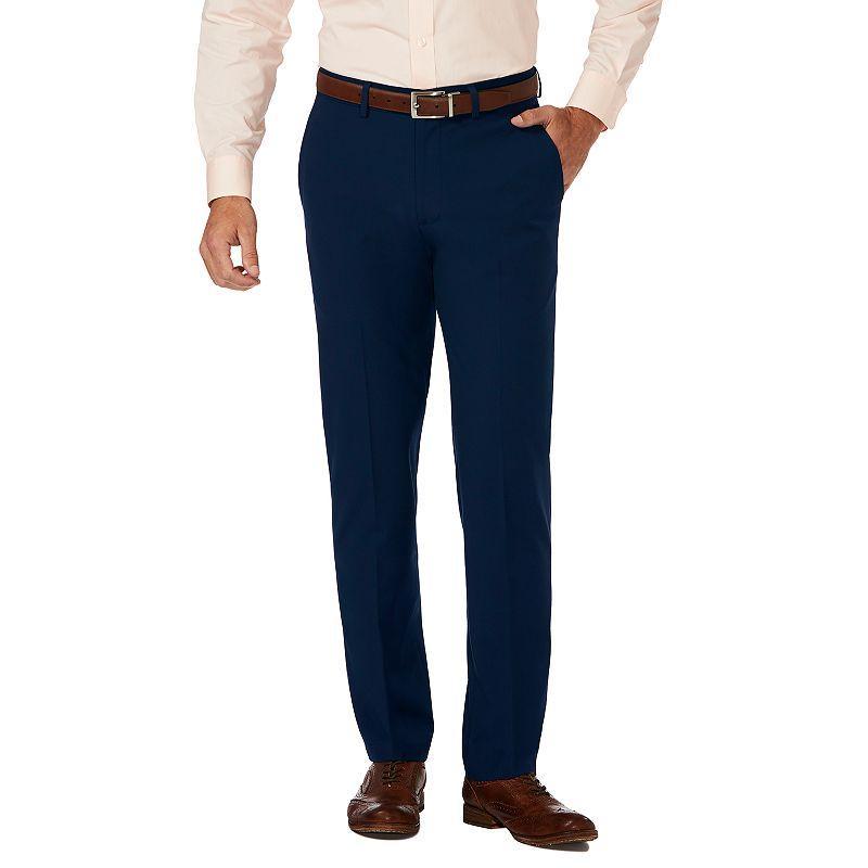 Mens J.M. Haggar(tm) 4-Way Stretch Dress Pant - Slim Fit Flat Front Product Image