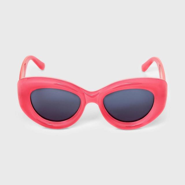 Womens Bubble Round Cateye Sunglasses - A New Day Product Image