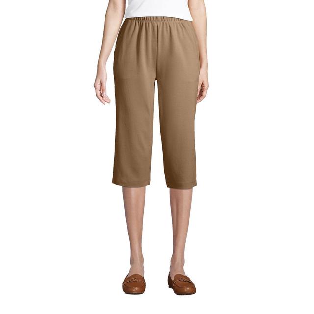 Womens Lands End Sport High Waist Pull-On Capri Pants Product Image