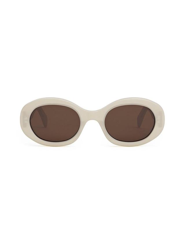 Mens Triomphe 51MM Oval Sunglasses Product Image